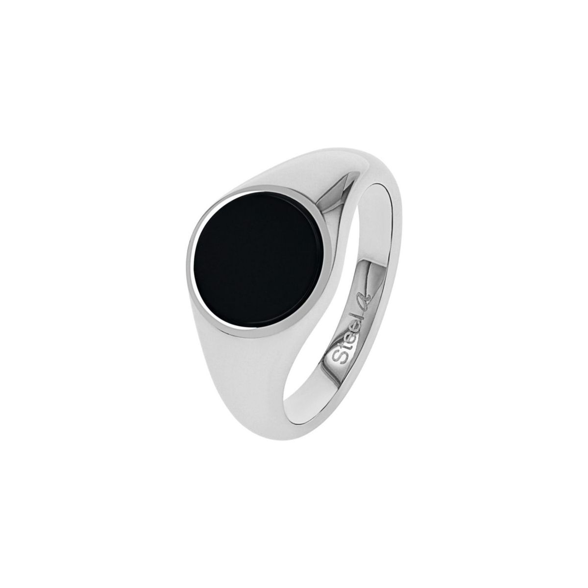 Minimalistischer Siegelring mit Onyx