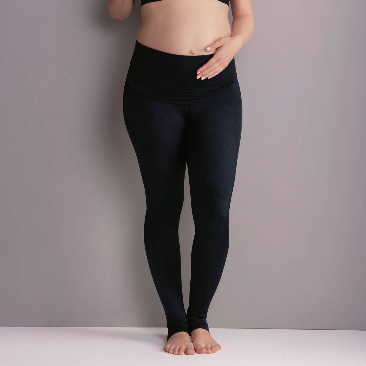 Hoch taillierte Strickleggings