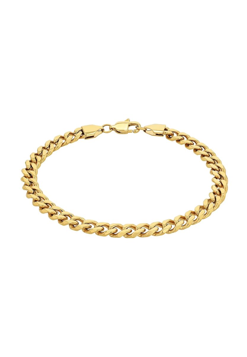 Klassisches goldfarbenes Panzerkettenarmband