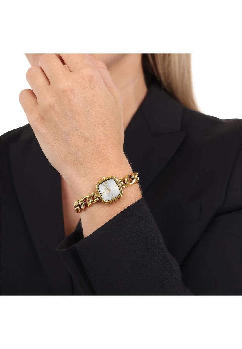Elegante Goldene Gliederarmbanduhr