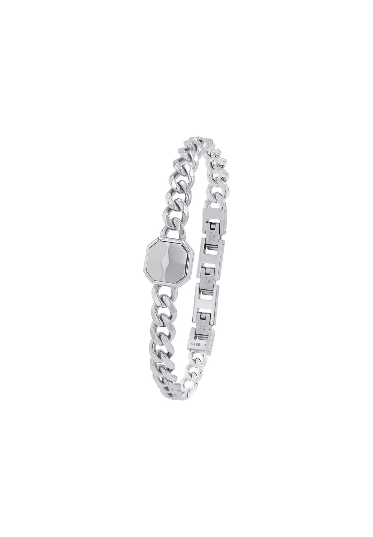 JOOP! Armband für Herren, Edelstahl, Silber, 21,5 CM