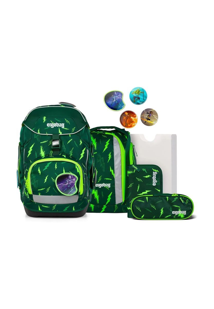 Grünes ergonomisches Schulranzen-Set für Kinder