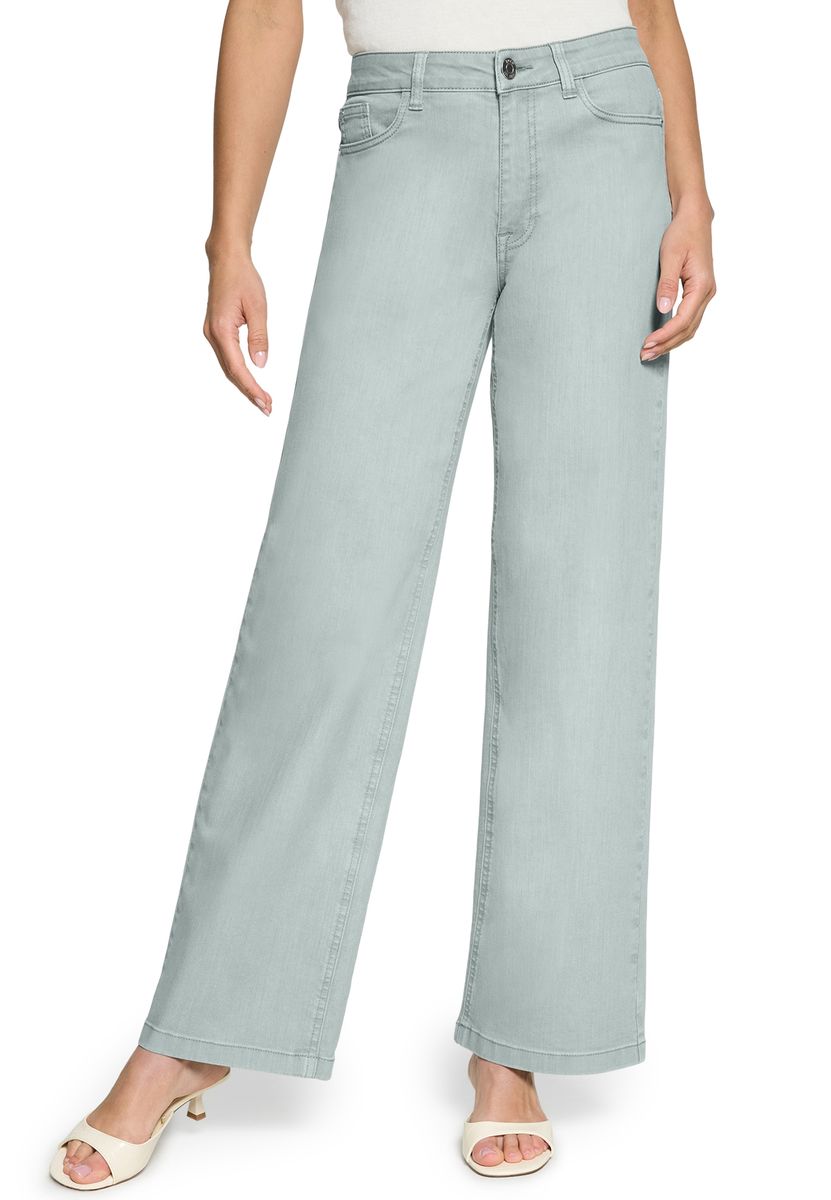 Weit geschnittene Jeans mit heller Waschung