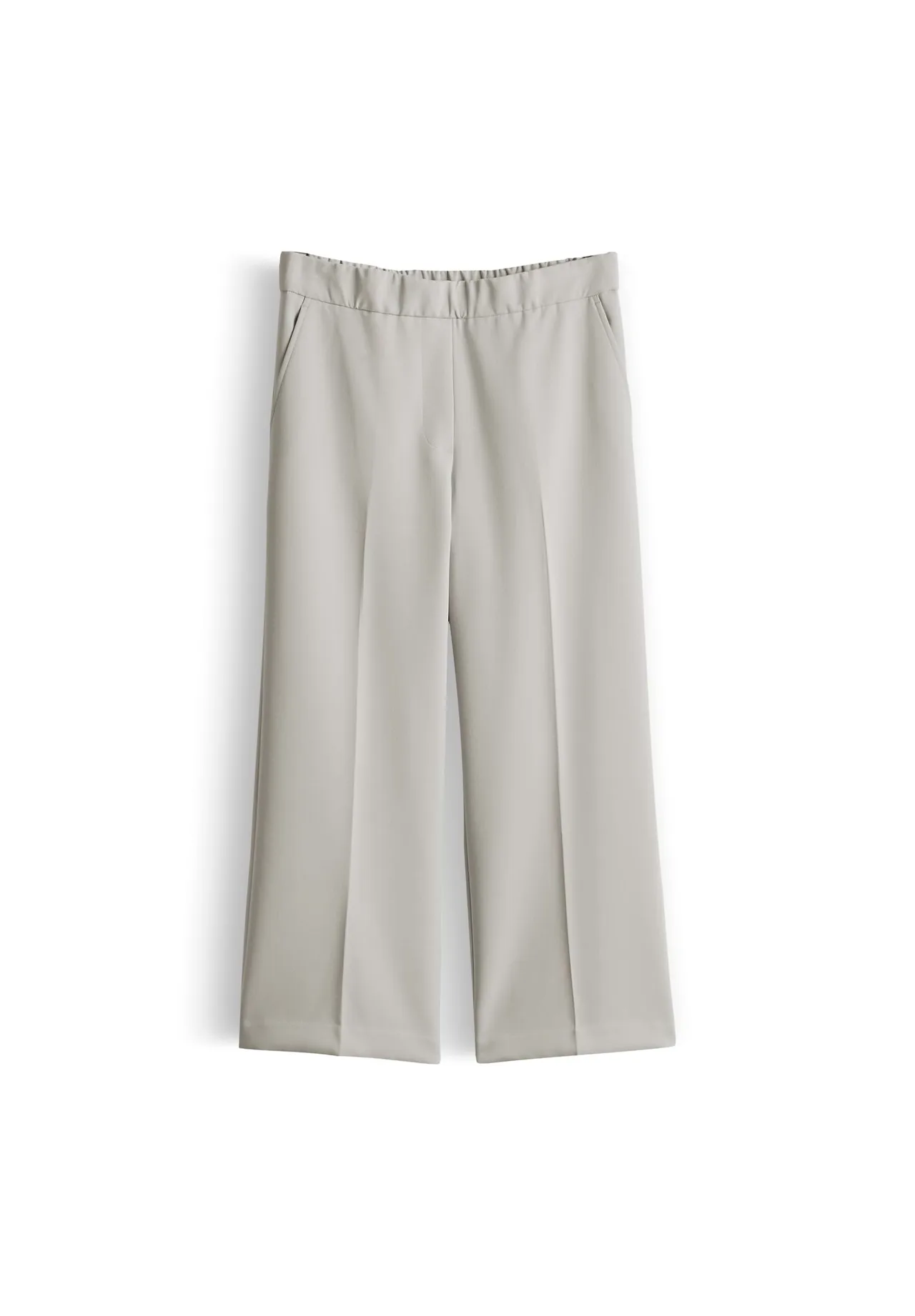 Cropped Culottes mit weitem Bein und Taschen