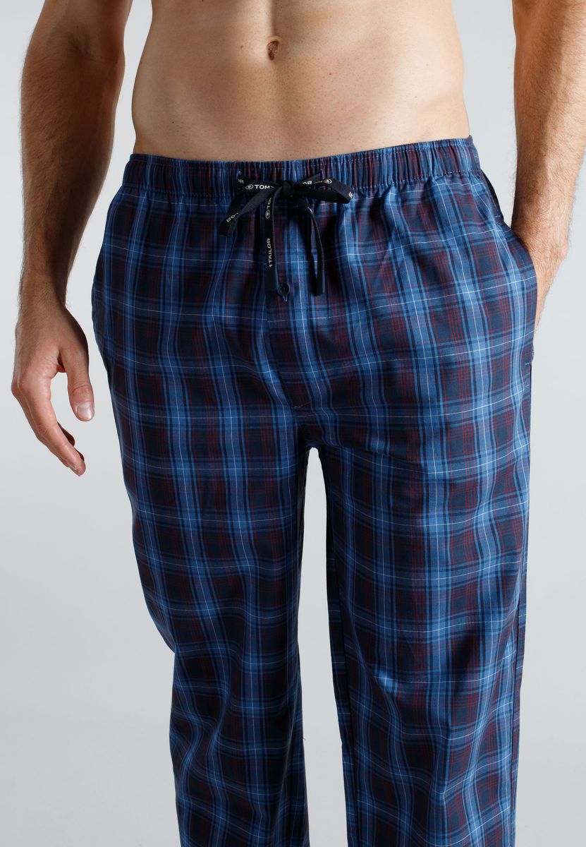 Klassische karierte Hose mit Tunnelzug