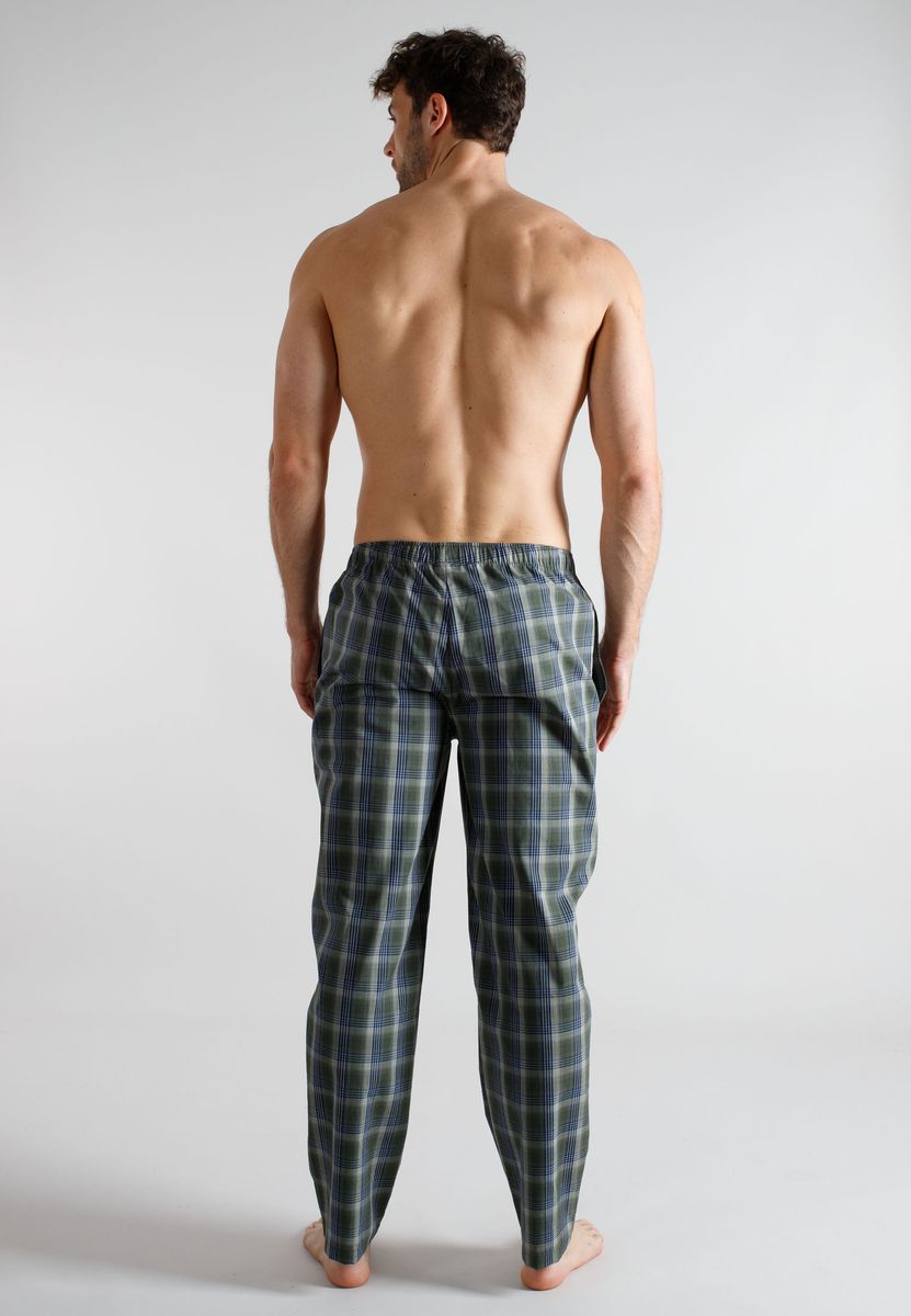 Herren Flanell Pyjamahose mit Karomuster
