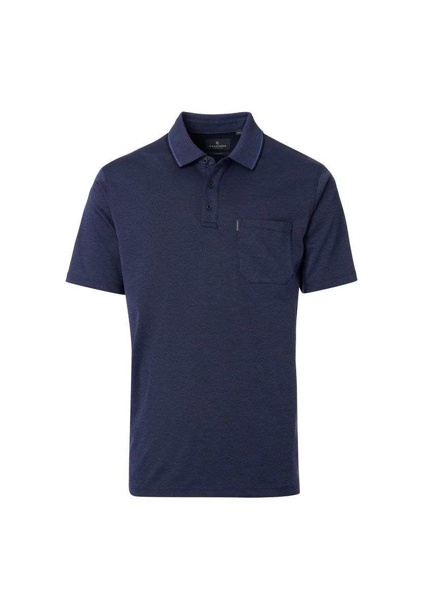 Herren Poloshirt Uni mit Brusttasche