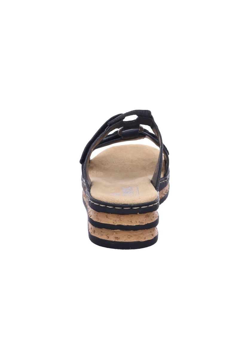 Blaue Bequeme Plateau Sandale