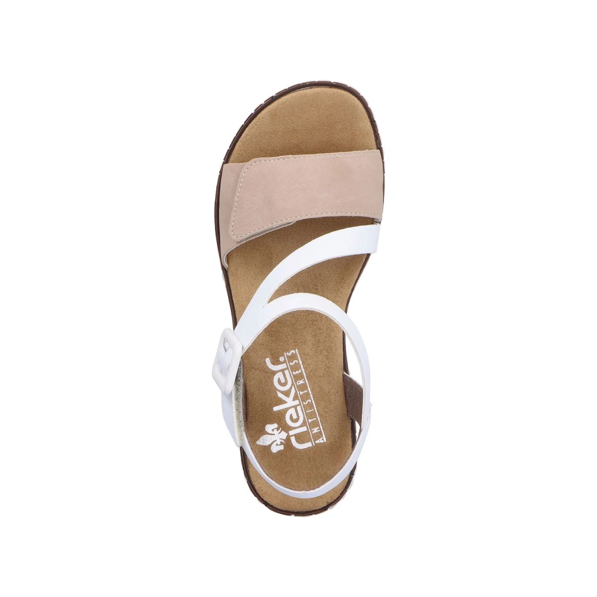 Keilsandalette mit verstellbaren Riemen