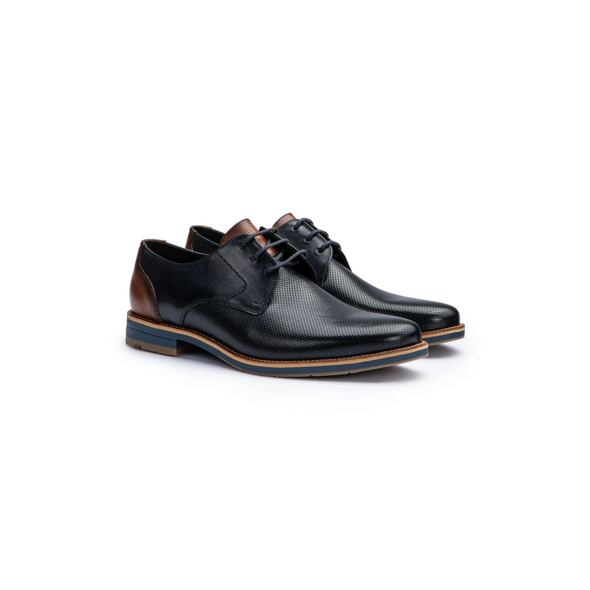 Klassische Derby-Schnürschuhe aus Leder