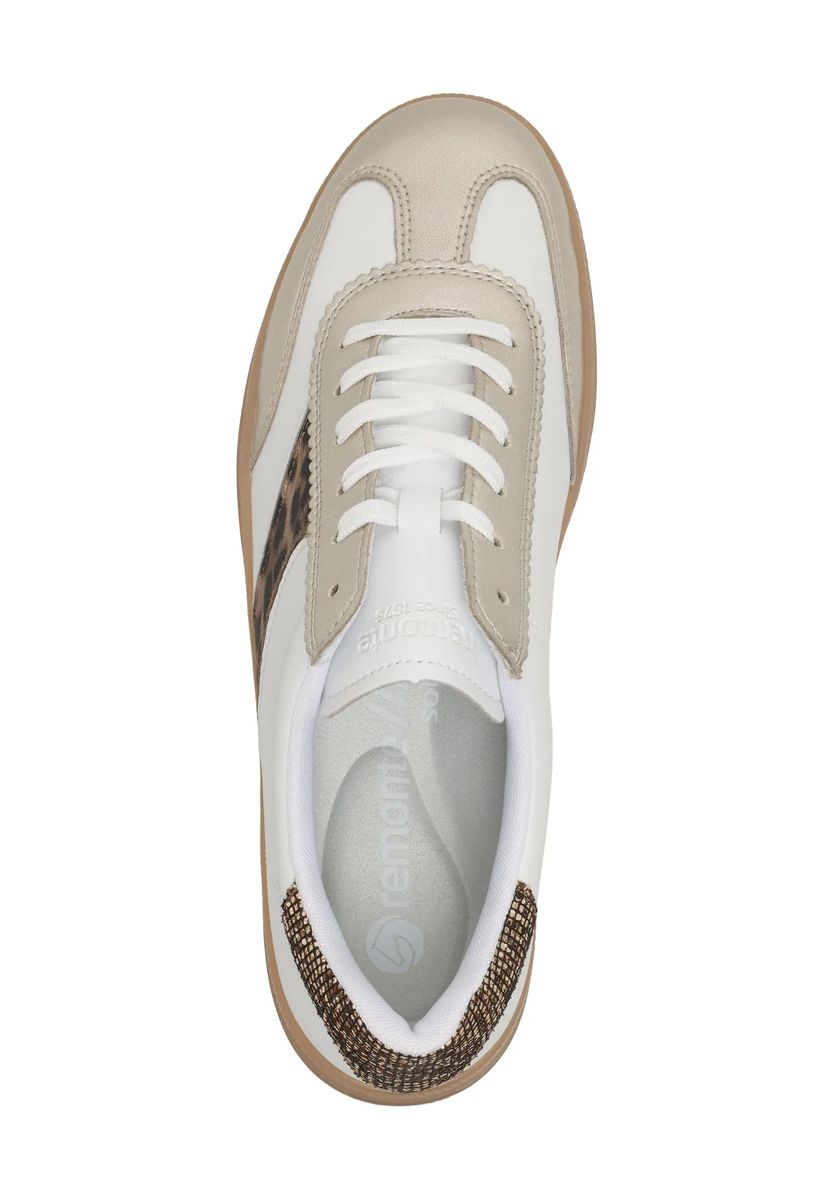 Modischer Low-Top Sneaker mit Leopardenakzent
