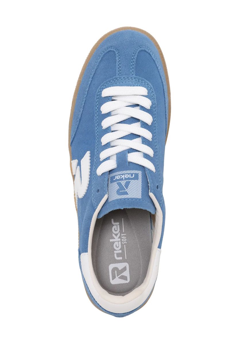 rieker Sneaker, Leder, für Damen, blau|weiß, 38