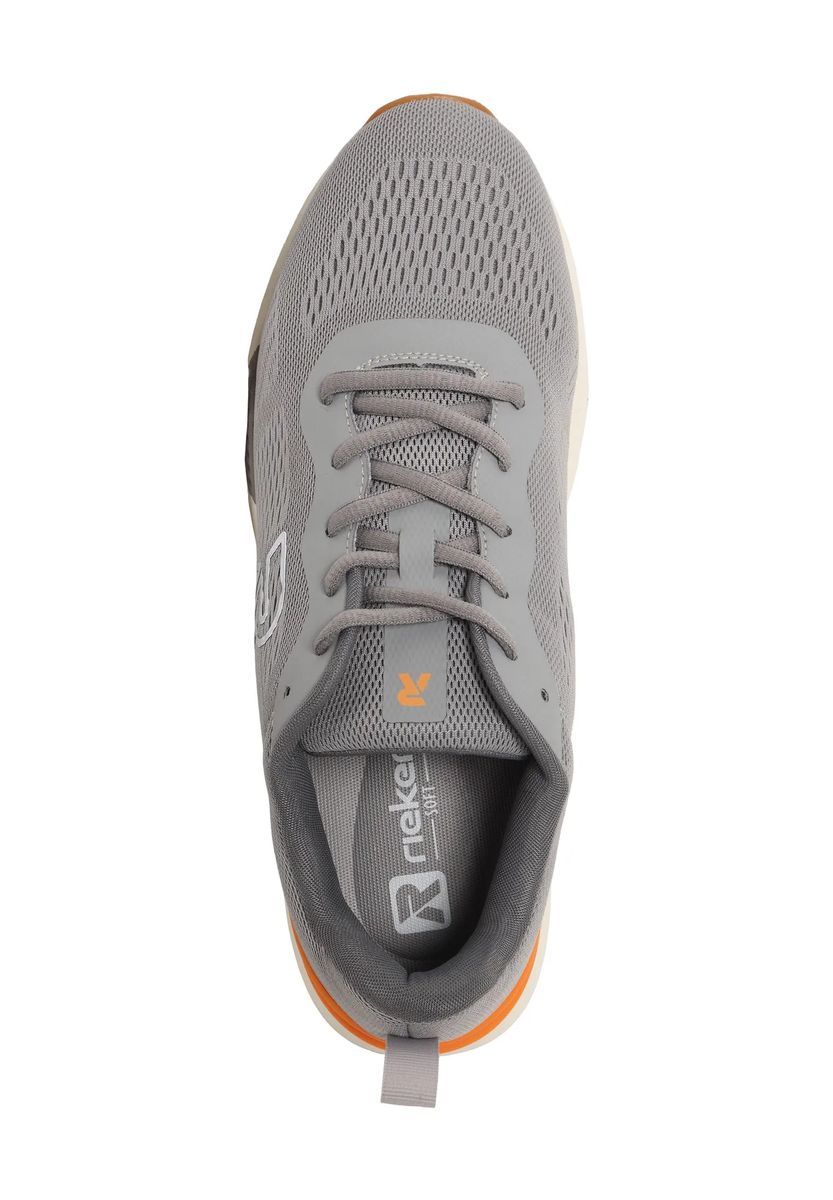 rieker Sneaker, Mesh, für Herren, grau|orange, 40