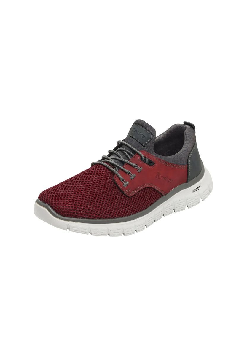 Burgunderfarbene leichte Freizeitsneakers