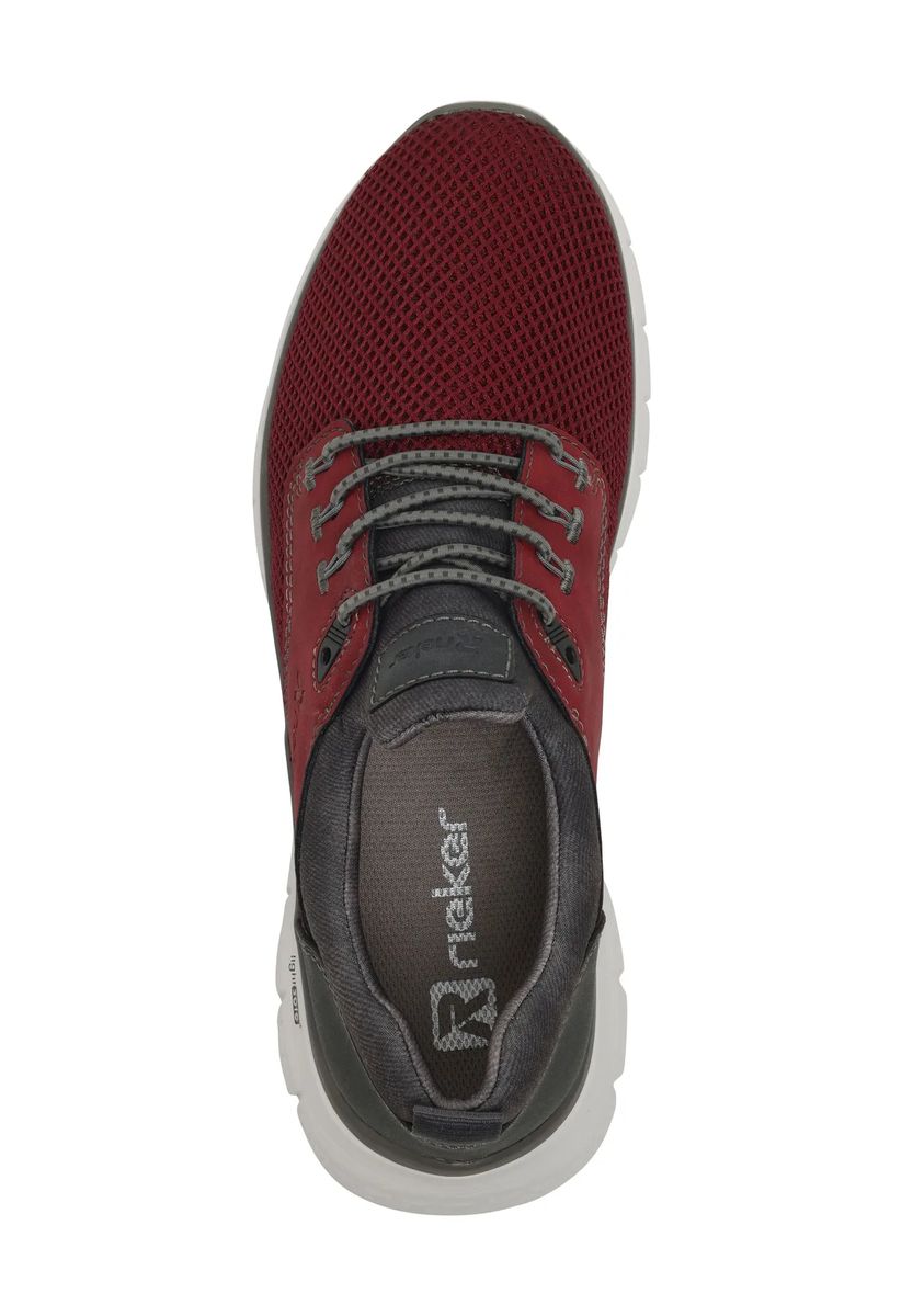 Burgunderfarbene leichte Freizeitsneakers