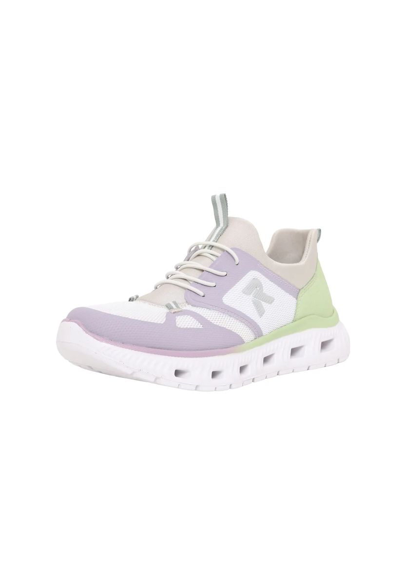 rieker Sneaker, Zuglasche, für Damen, lila|grün|weiß, 38