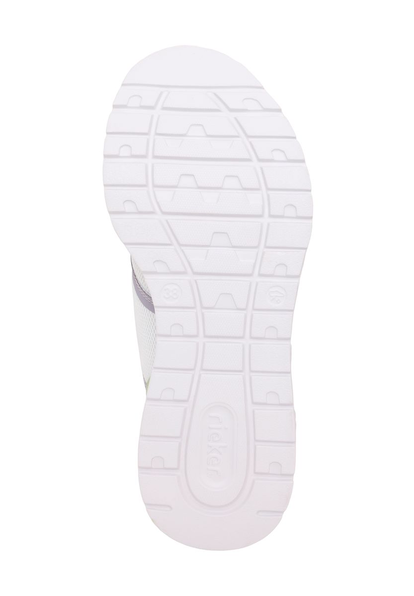 rieker Sneaker, Zuglasche, für Damen, lila|grün|weiß, 38