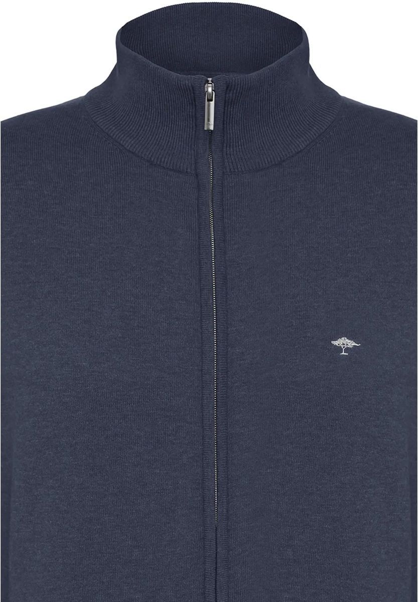 Herren Strickjacke mit Stehkragen und Reißverschluss