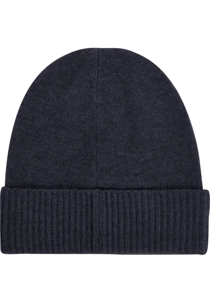 Klassische Kaschmir-Beanie mit Umschlag