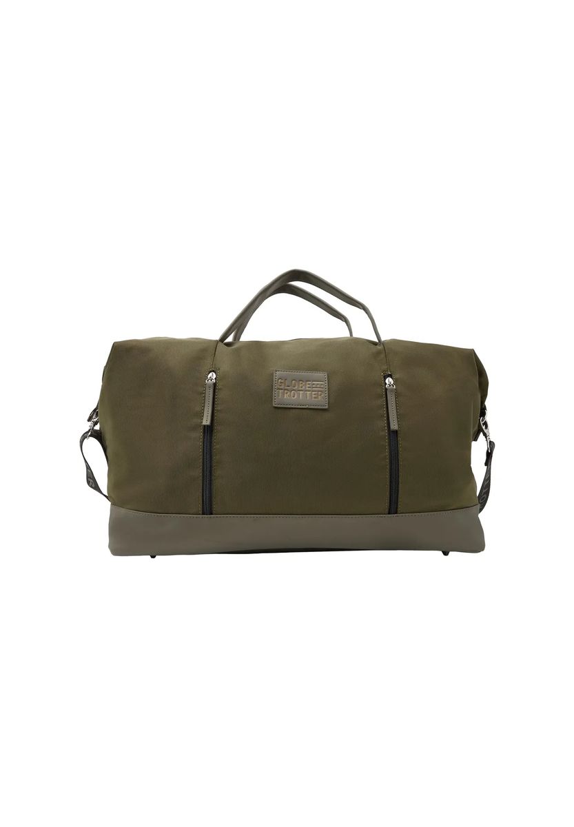 Olivgrüne Canvas Weekender Reisetasche