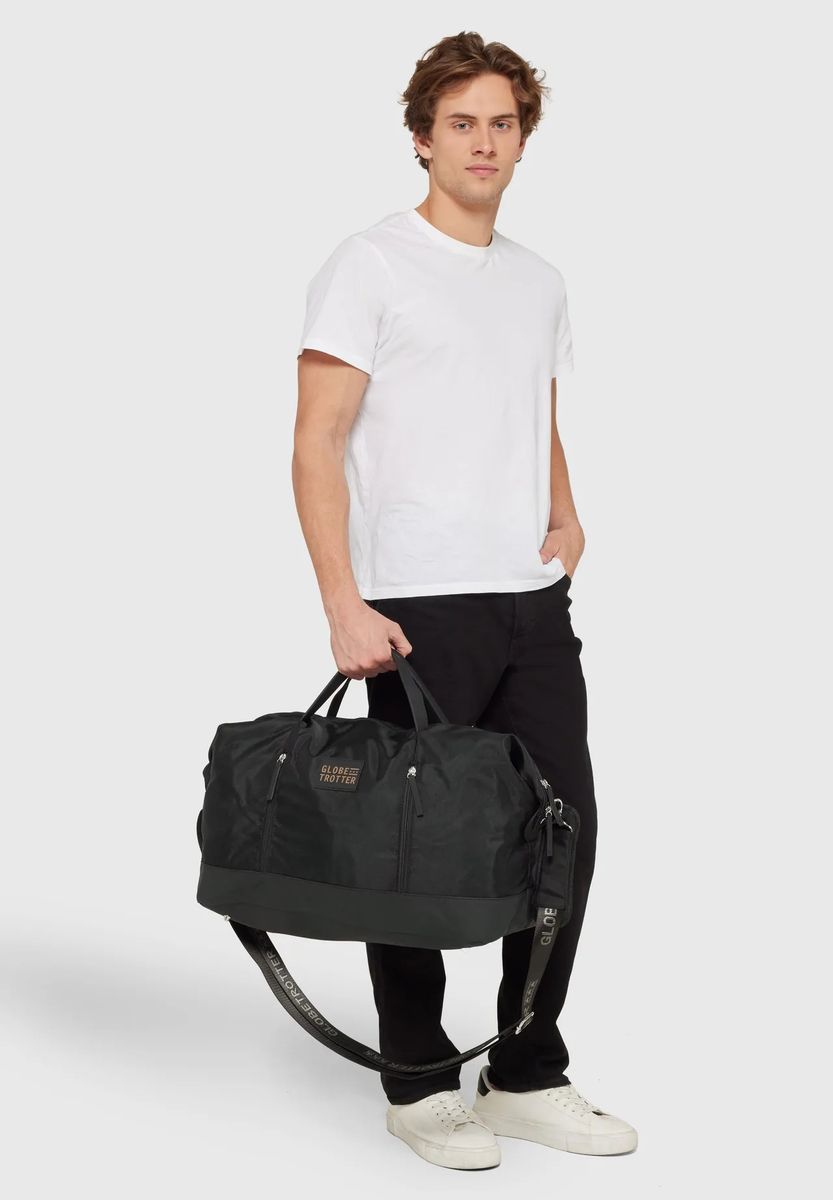 Schwarze Unisex Weekender Reisetasche