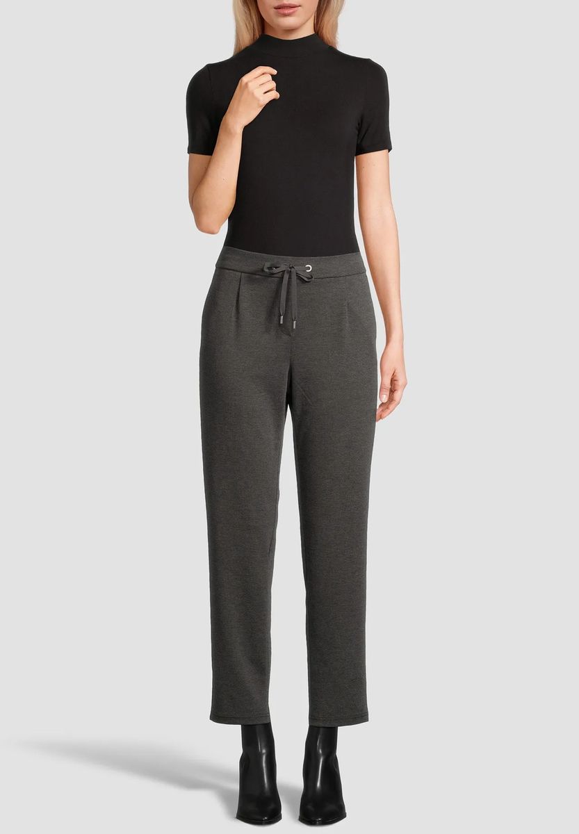 Graue lässige Hose mit Kordelzug