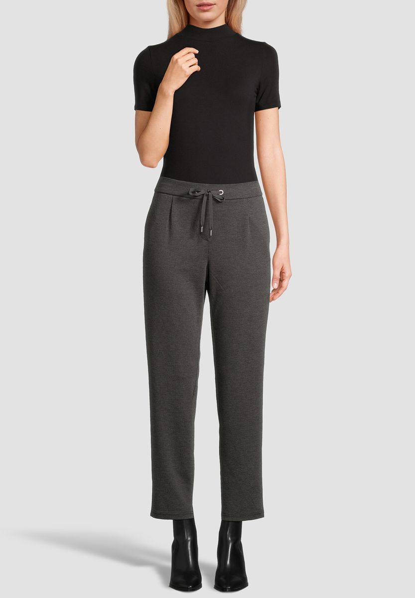 Graue lässige Hose mit Kordelzug
