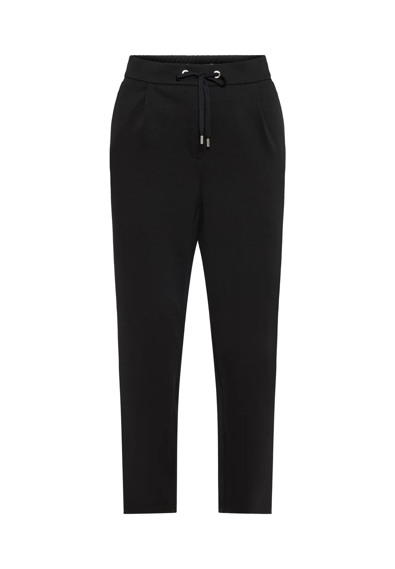 Schwarze Damenhose mit Kordelzug
