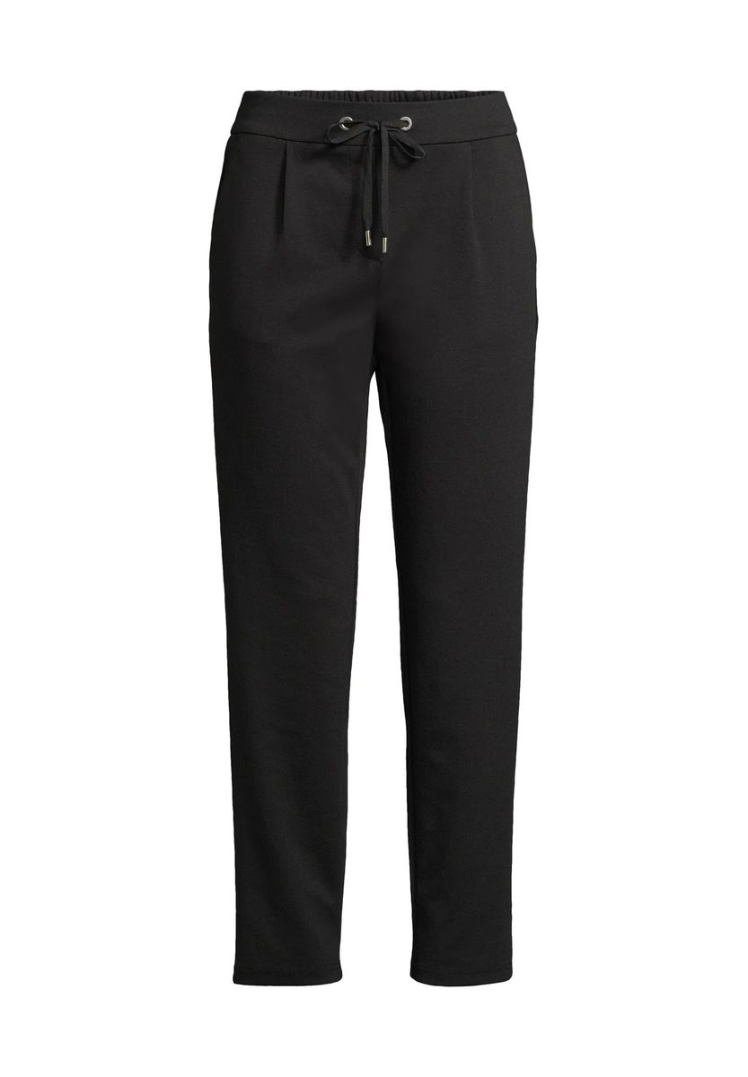 Schwarze Damenhose mit Kordelzug