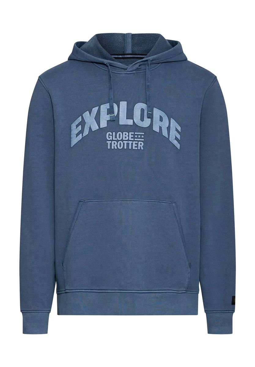GLOBETROTTER Hoodie, Baumwolle, für Herren, blau, M
