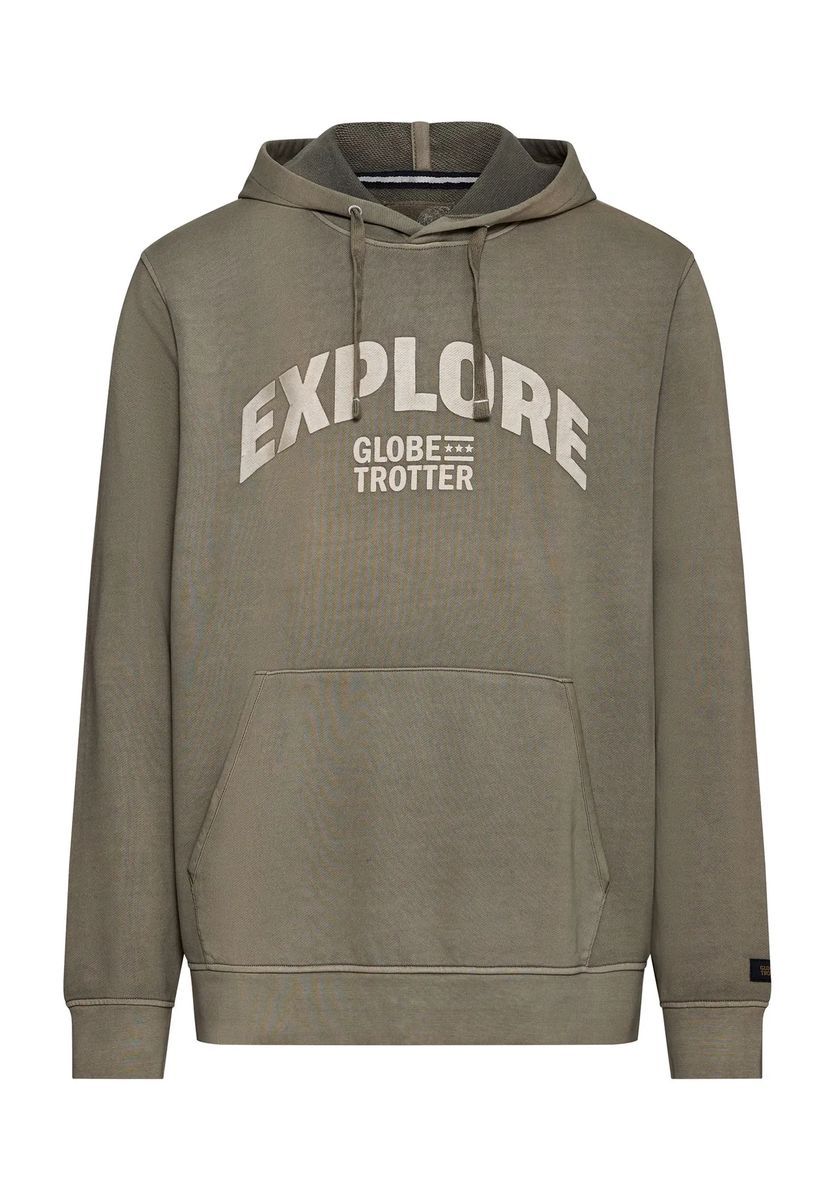GLOBETROTTER Hoodie, Baumwolle, für Herren, grün, M