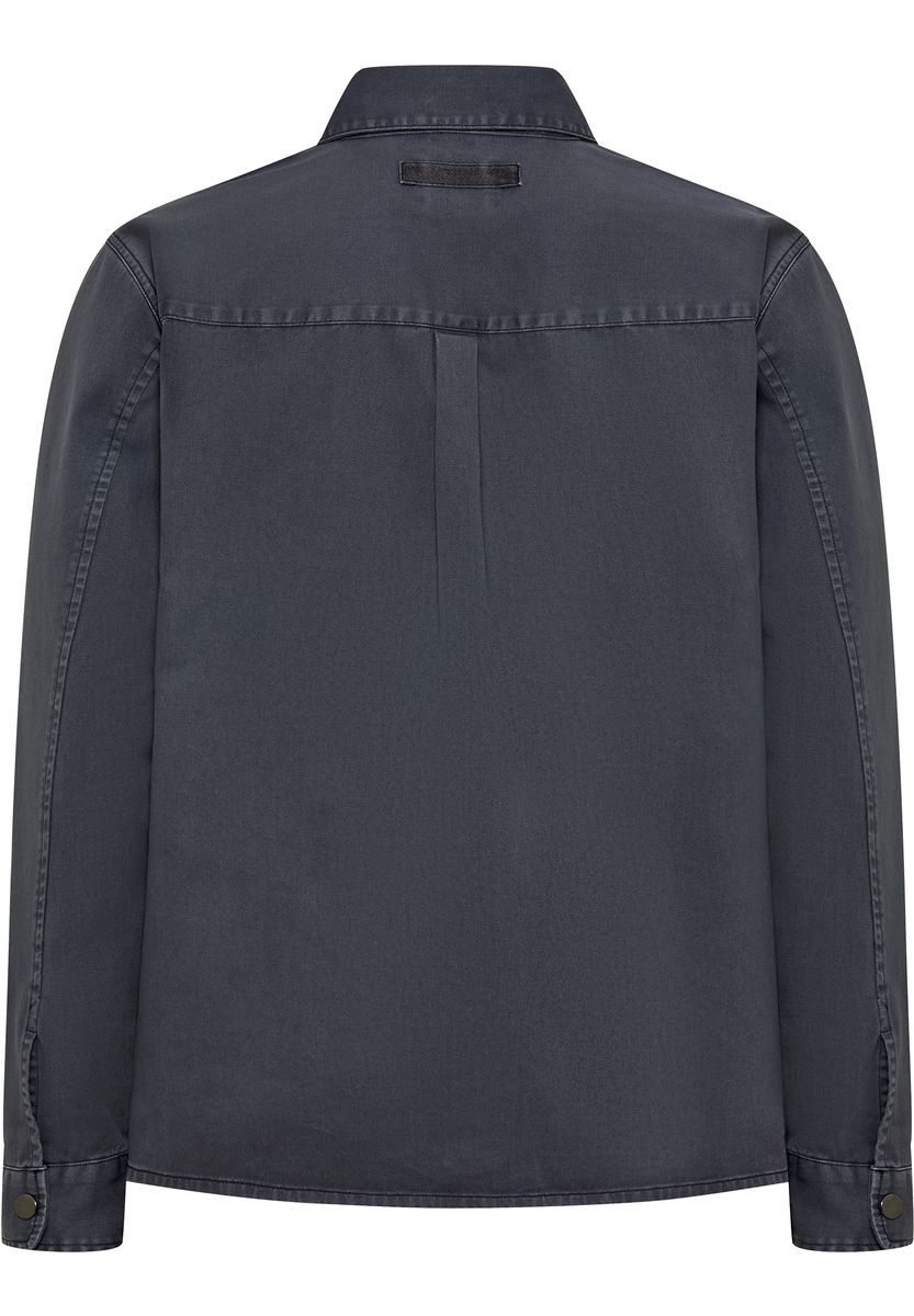 GLOBETROTTER Overshirt, Langarm, Kent, für Herren, blau, M