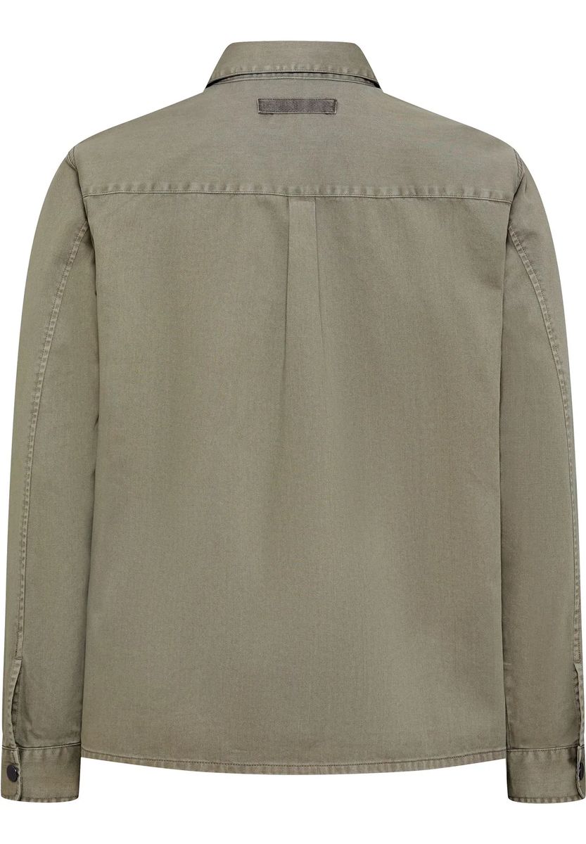 GLOBETROTTER Overshirt, Langarm, Kent, für Herren, grün, L