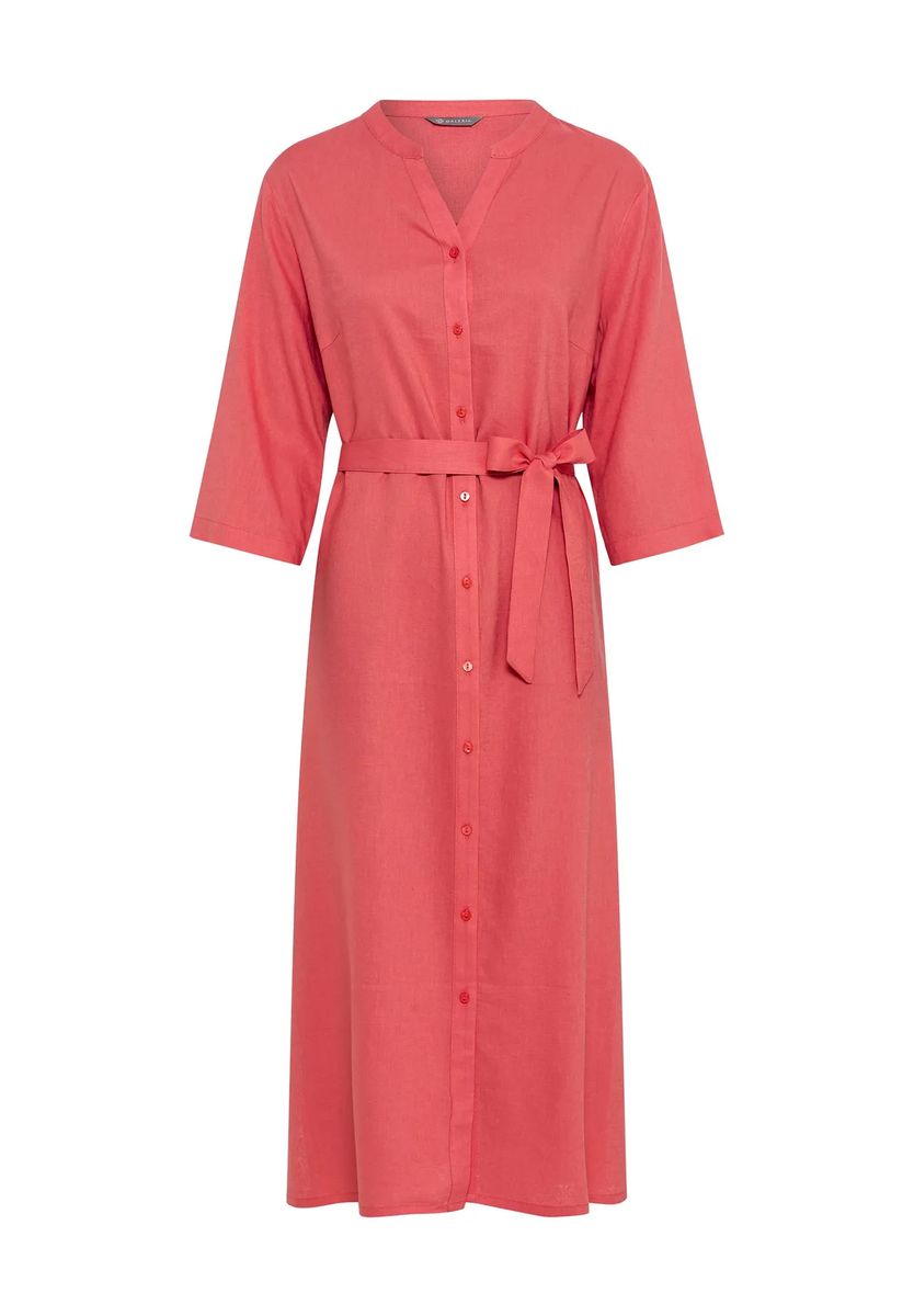 Elegantes Hemdblusen-Midikleid