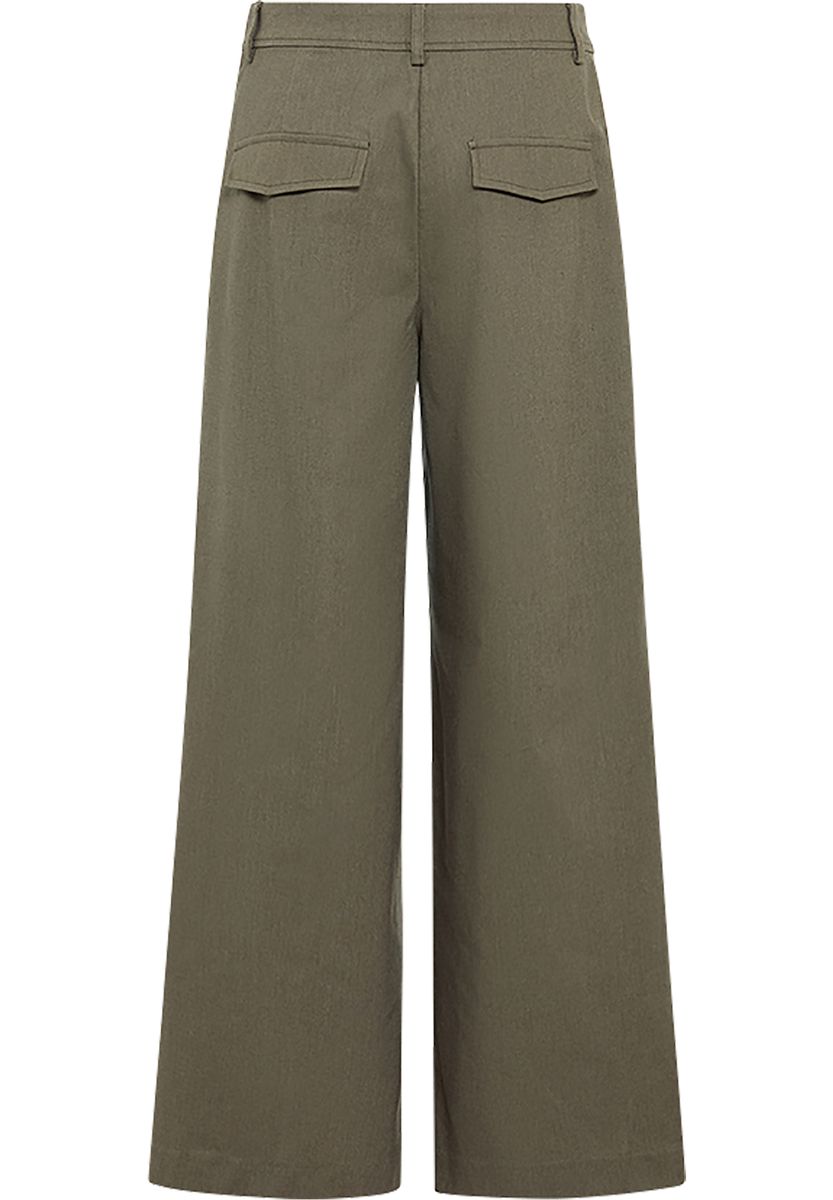 MANGUUN collection Stoffhose, Bügelfalten, für Damen, grün, 34