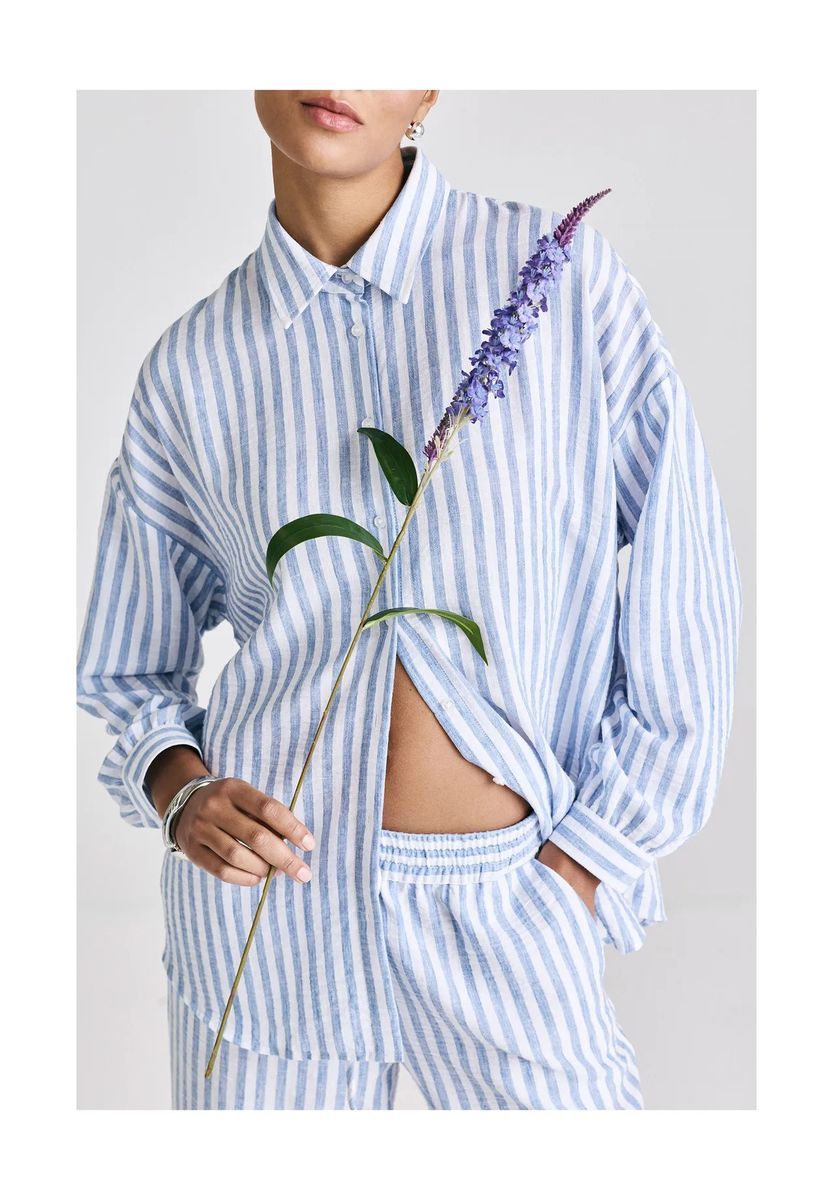 Gestreiftes Oversize Hemd