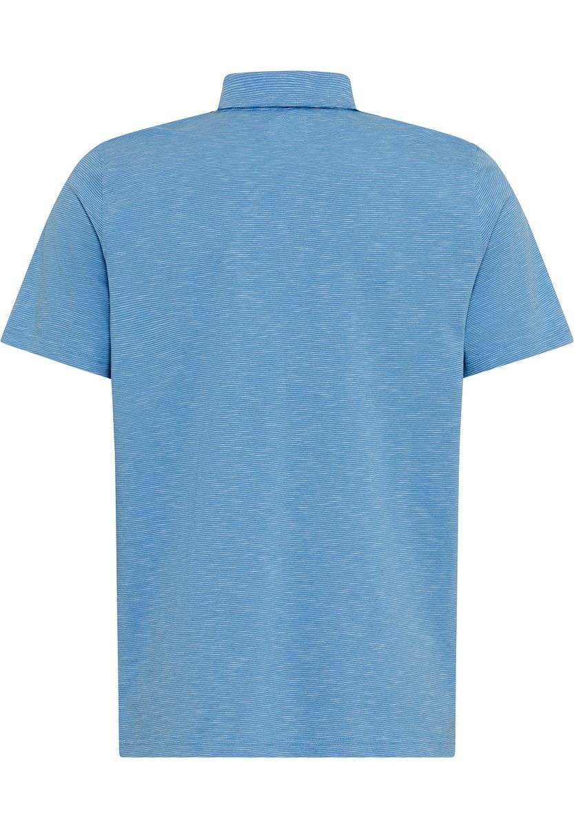 GLOBETROTTER Poloshirt, Brusttasche, für Herren, blau, M
