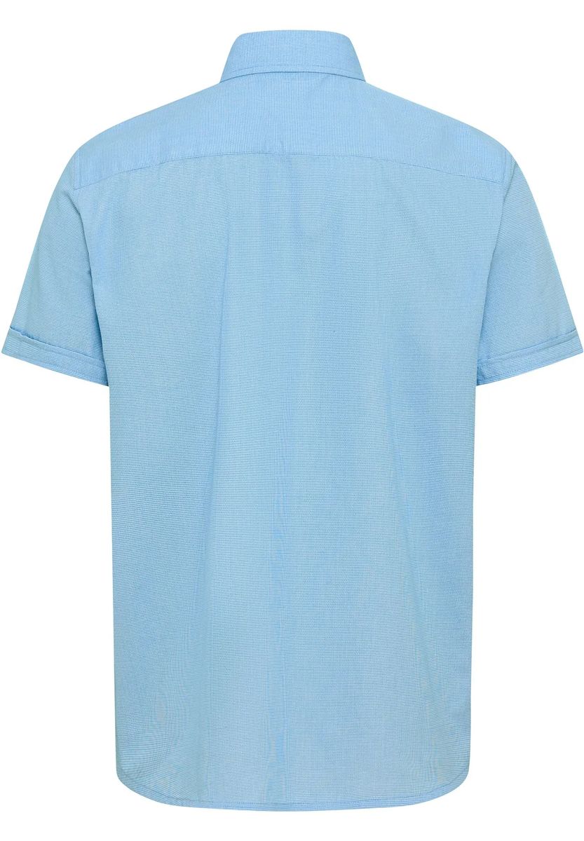 GLOBETROTTER Freizeithemd, Gerader Schnitt, Kent-Kragen, Herren, blau, M