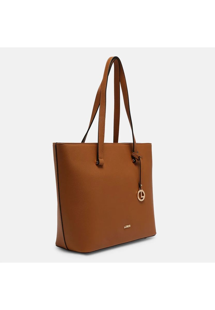 Klassische Strukturierte Kunstleder Tote Bag