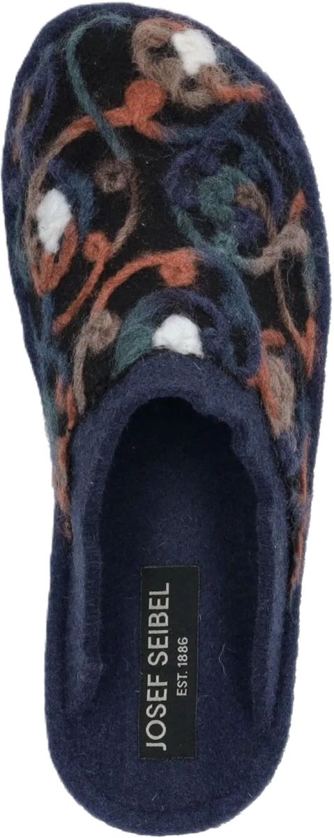 Bequeme Filz-Hausschuhe mit Blumenmuster