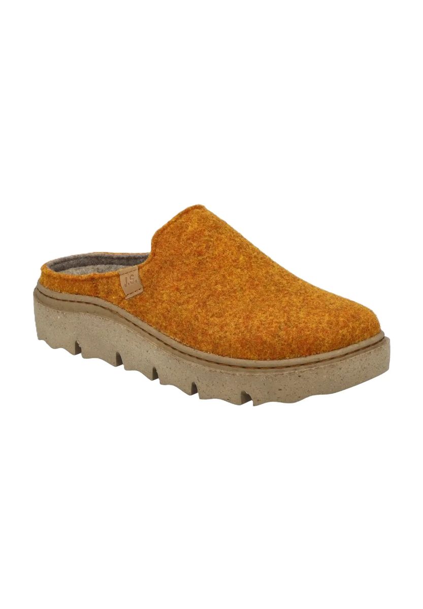 Bequeme Filz Clogs mit Profilsohle
