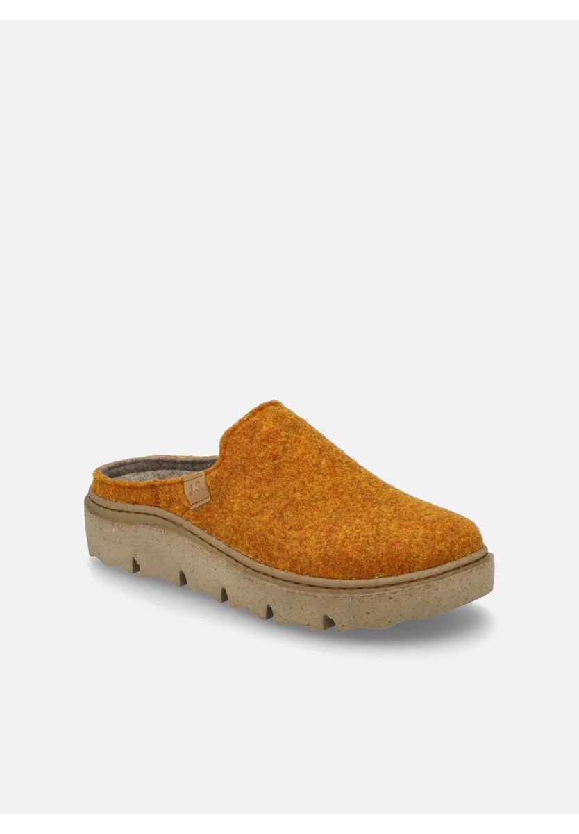 Bequeme Filz Clogs mit Profilsohle