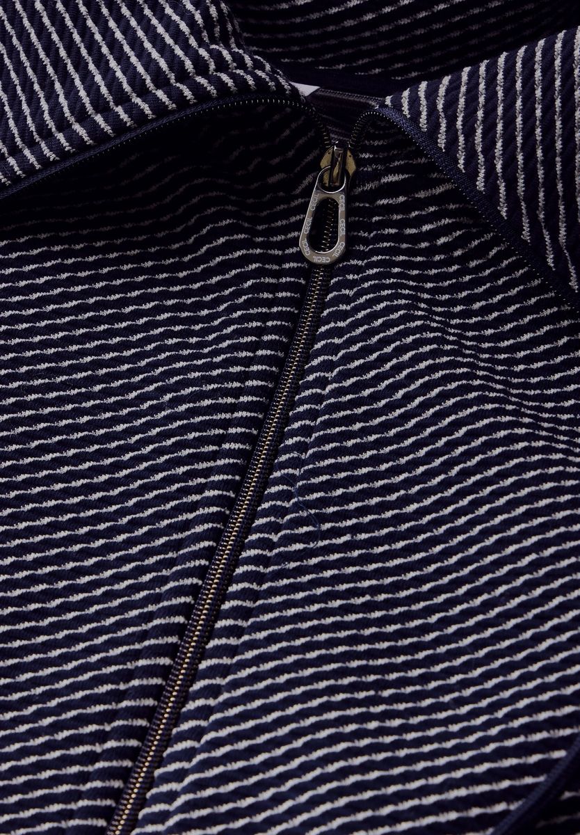 Ottoman-Jacke mit durchgehendem Reißverschluss