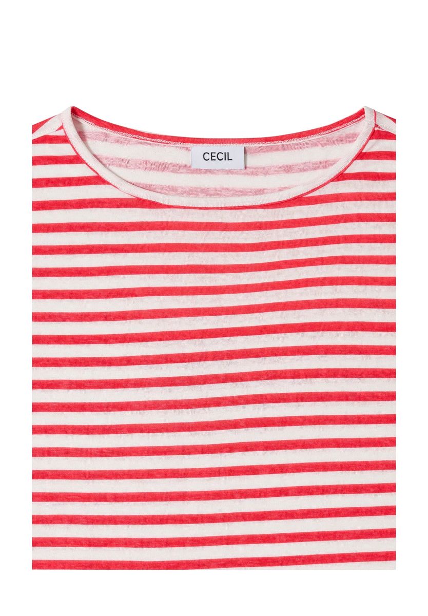 Gestreiftes T-Shirt aus Baumwollmischung