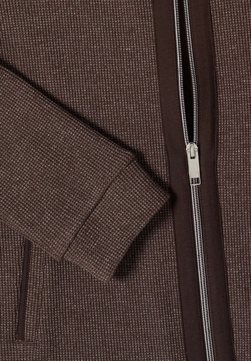 Lässige Kapuzen-Sweatjacke mit Reißverschluss