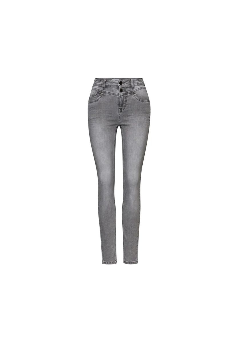 High-Waist Slim Fit Jeans