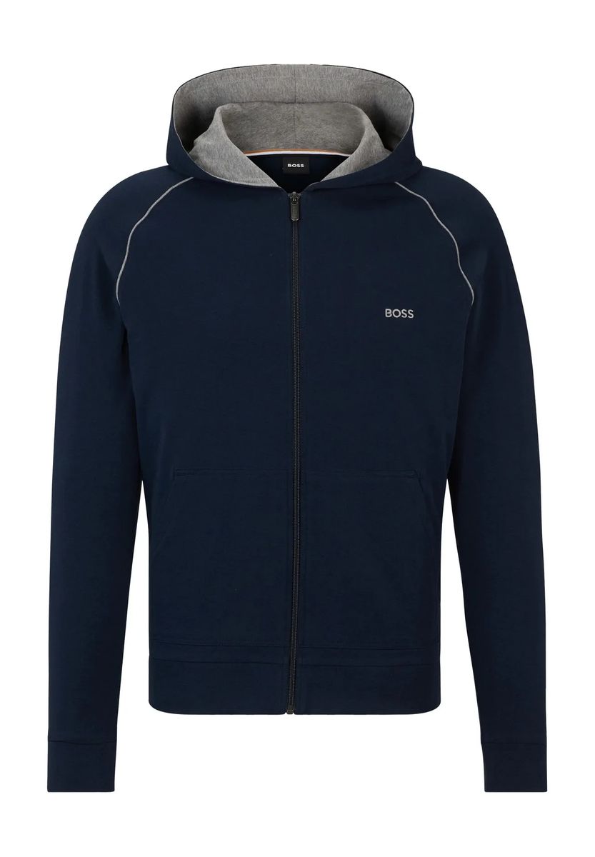 Kapuzenjacke mit Raglanärmeln und Reißverschluss