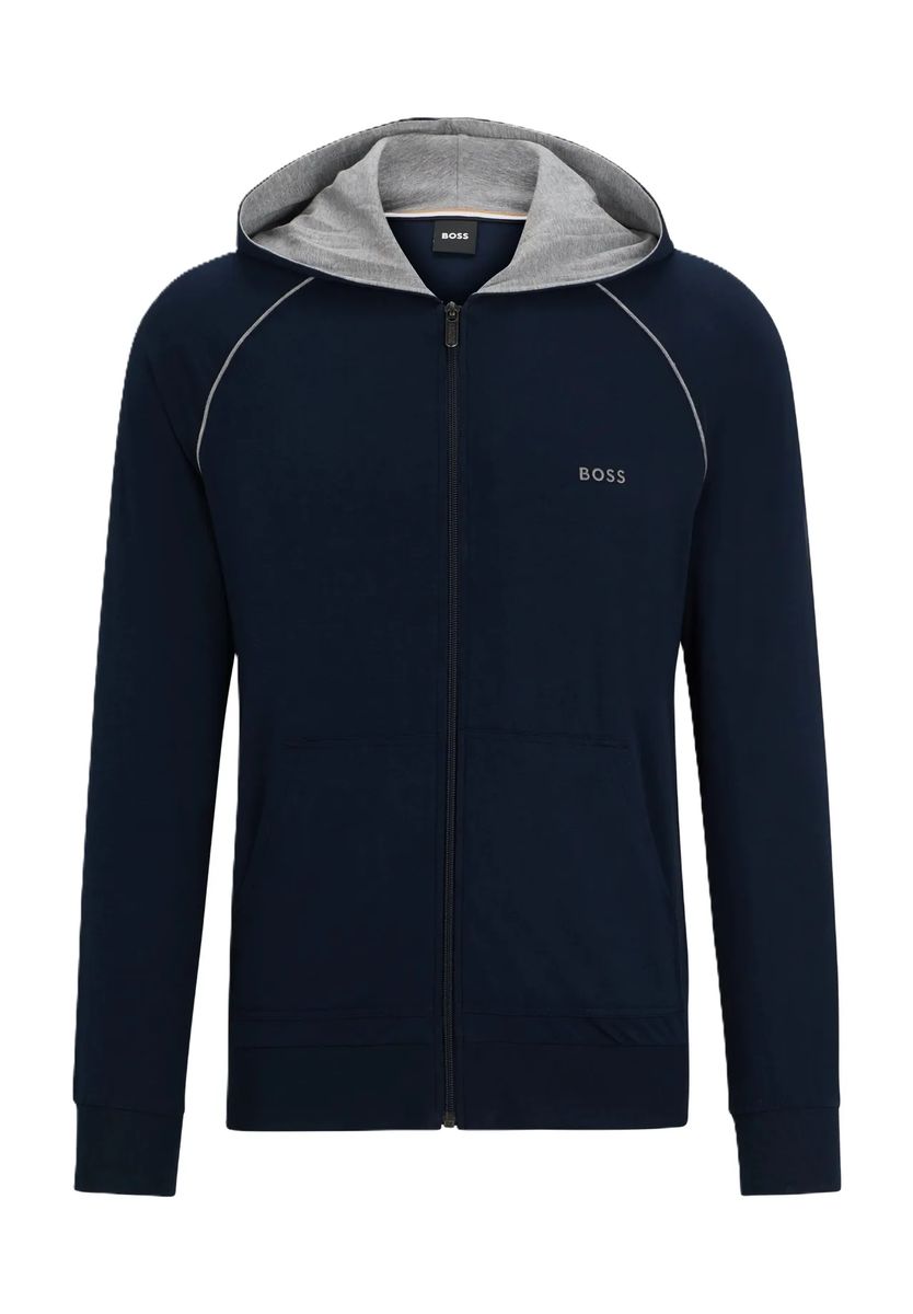 Kapuzenjacke mit Raglanärmeln und Reißverschluss