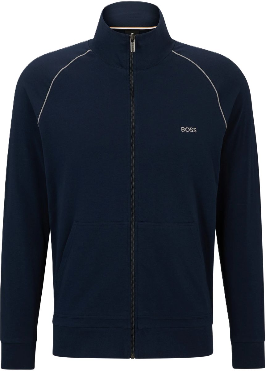 Herren Track Jacket mit Reißverschluss und Logo