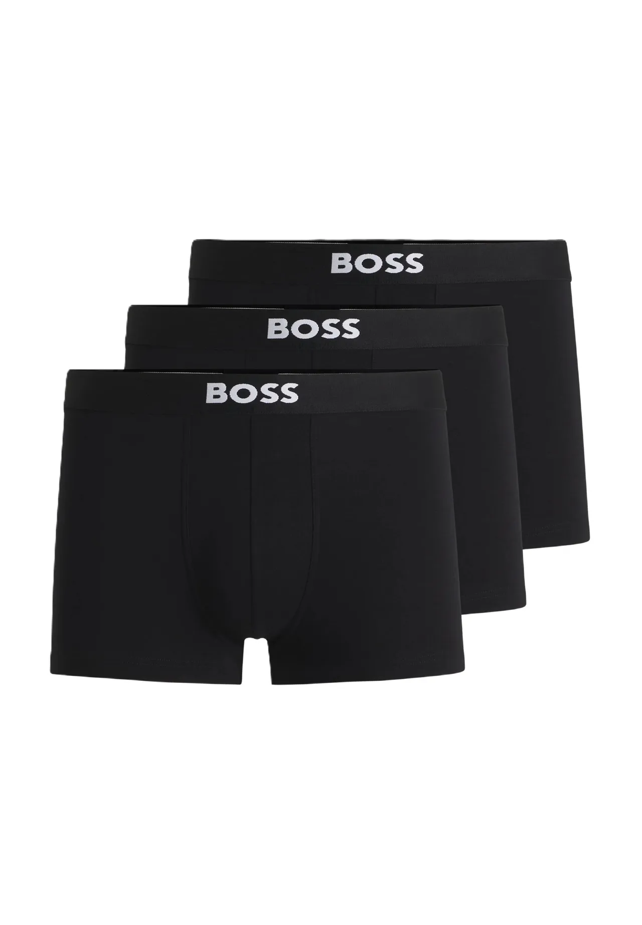 Schwarze Herren Trunk Unterhosen, 3er-Pack